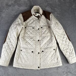 Lauren Ralph Lauren Jacket Womens XS Quilted Riding Moto Coat RL Patch